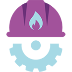 Gas engineering stream icon