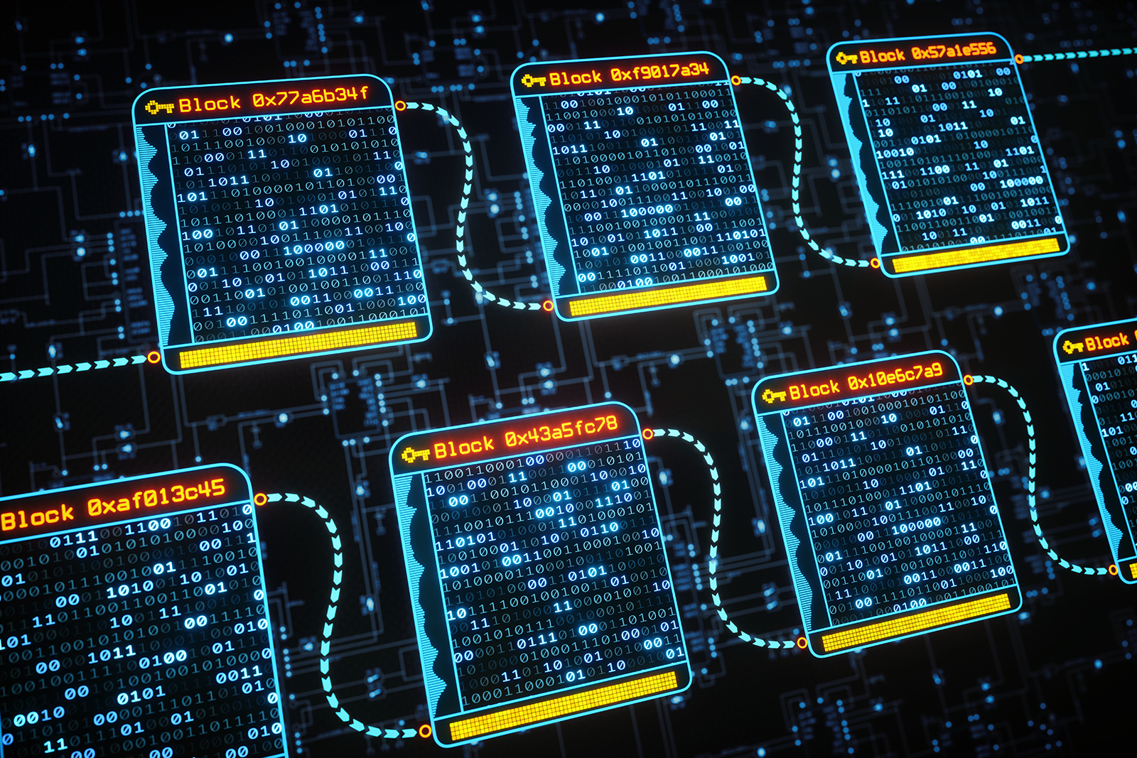 Blockchain binary code