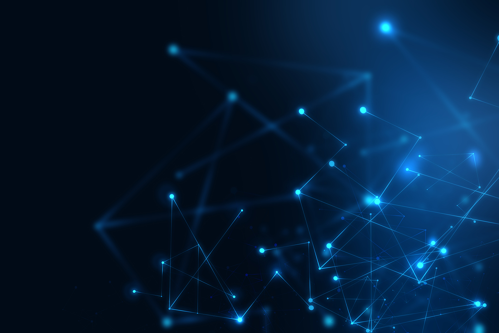 A colorful geometric fragment abstract technology background of points of light